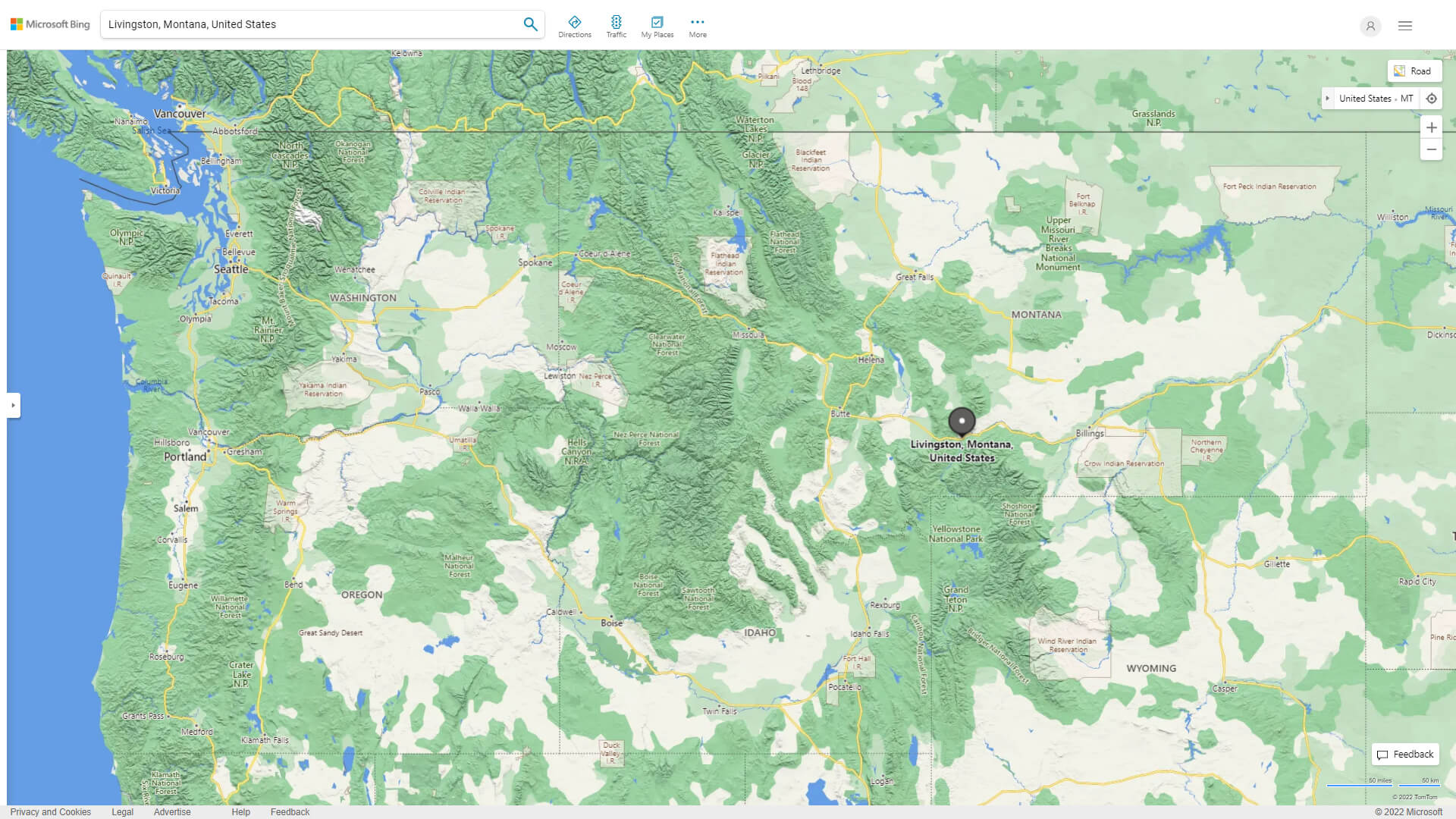 Livingston Map Montana